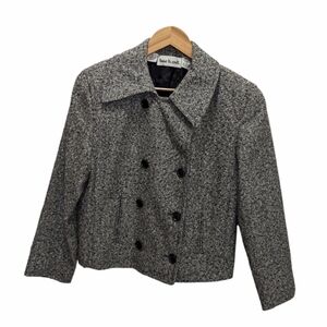 Anne Klein Vintage Cropped B&W Blazer Size 6